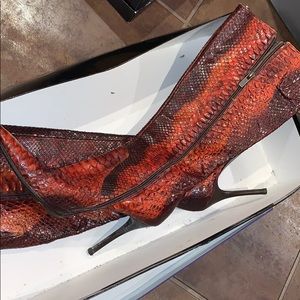 Knee high Snakeskin boots